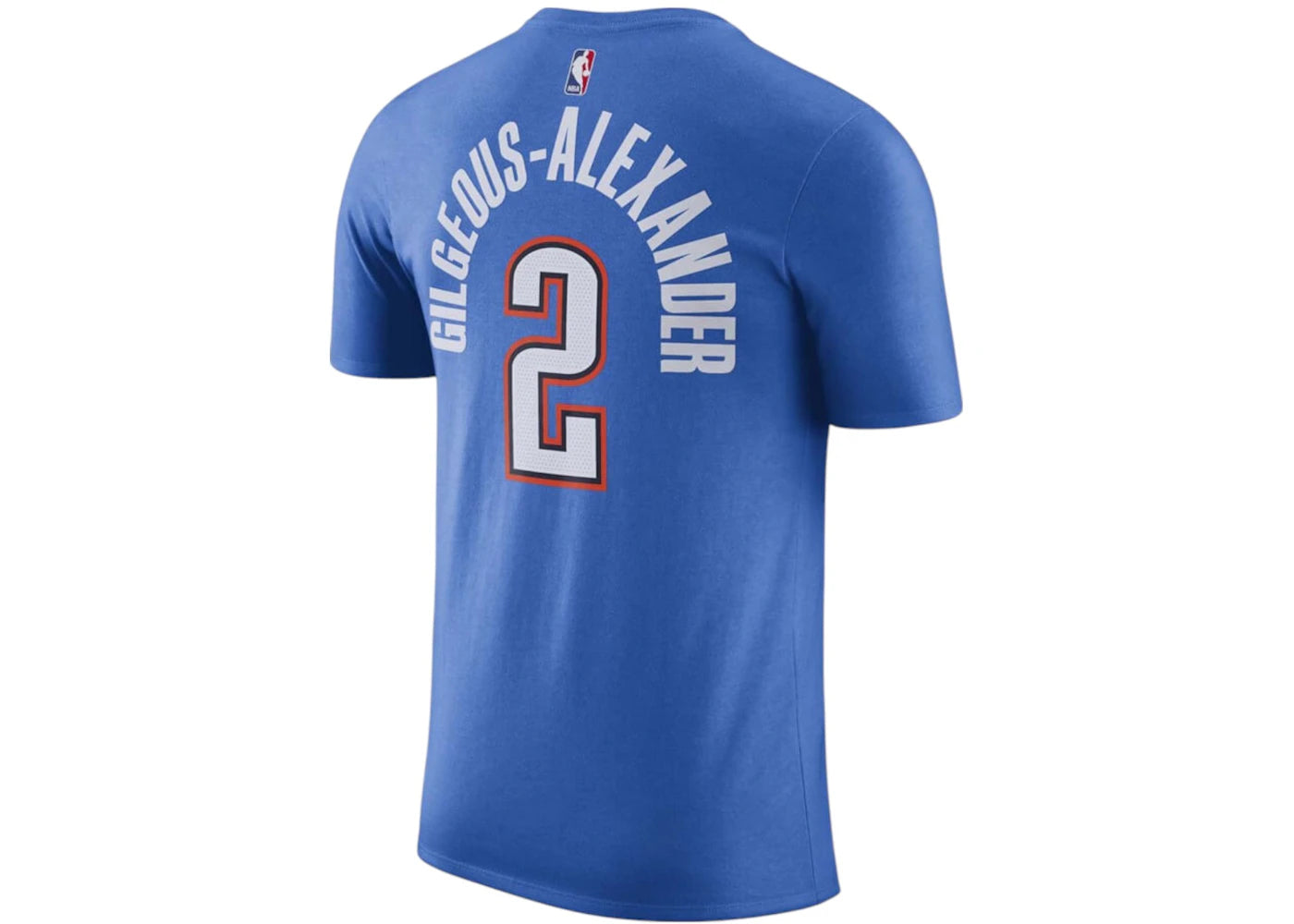 Nike NBA Oklahoma City Thunder Shai Gilgeous-Alexander T-shirt Blue/White - vue secondaire B