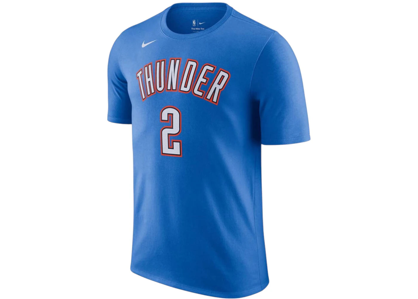 Nike NBA Oklahoma City Thunder Shai Gilgeous-Alexander T-shirt Blue/White - vue secondaire A