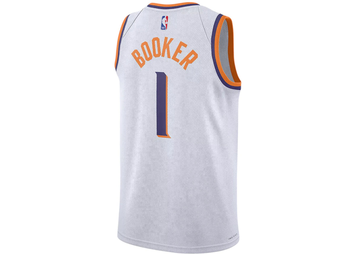 Nike NBA Phoenix Suns Devin Booker Asociation Edition Dri-Fit Swingman Jersey White/Purple - vue secondaire B