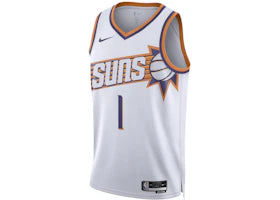 Nike NBA Phoenix Suns Devin Booker Asociation Edition Dri-Fit Swingman Jersey White/Purple - vue 360