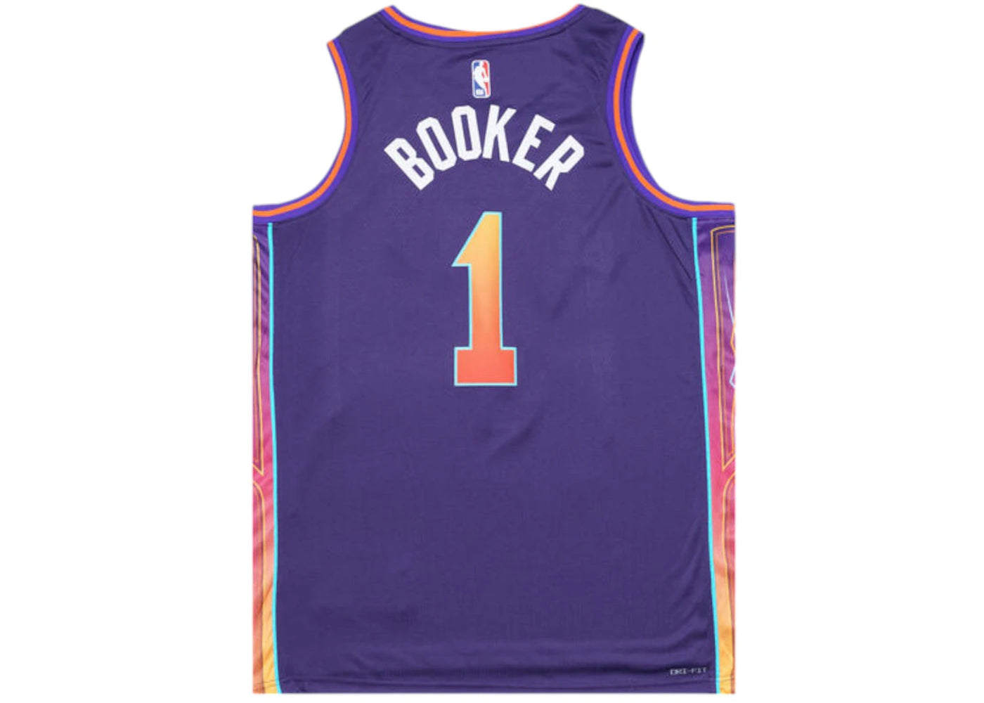 Nike NBA Phoenix Suns Devin Booker City Edition Jersey Purple - vue secondaire A