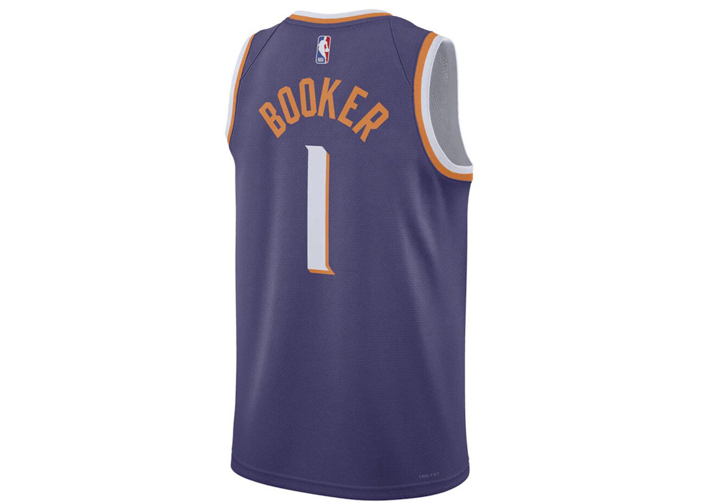 Nike NBA Phoenix Suns Devin Booker Icon Edition Dri-Fit Swingman Jersey Purple/White - vue secondaire A