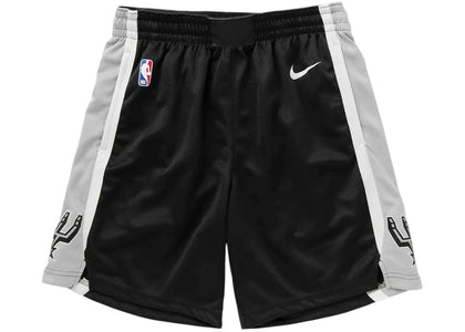 Nike NBA San Antonio Spurs Icon Edition Swingman Shorts Black/Grey - authentic Nike apparel