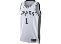 Nike NBA San Antonio Spurs Victor Wembanyama Association Edition Swingman Dri-FIT Jersey White/Black/Grey