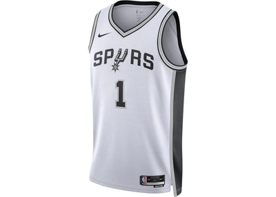 Nike NBA San Antonio Spurs Victor Wembanyama Association Edition Swingman Dri-FIT Jersey White/Black/Grey