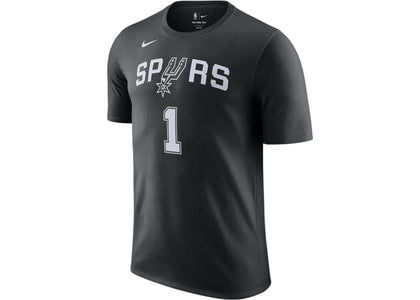 Nike NBA San Antonio Spurs Victor Wembanyama T-shirt Black/White/Grey - authentic Nike apparel