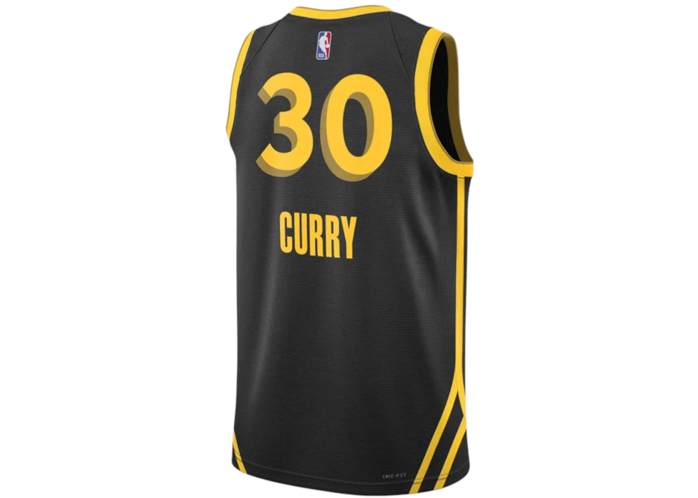 Nike NBA Stephen Curry Golden State Warriors City Edition 2023/24 Jersey Black - vue secondaire A
