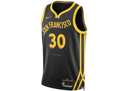 Nike NBA Stephen Curry Golden State Warriors City Edition 2023/24 Jersey Black - authentic Nike apparel