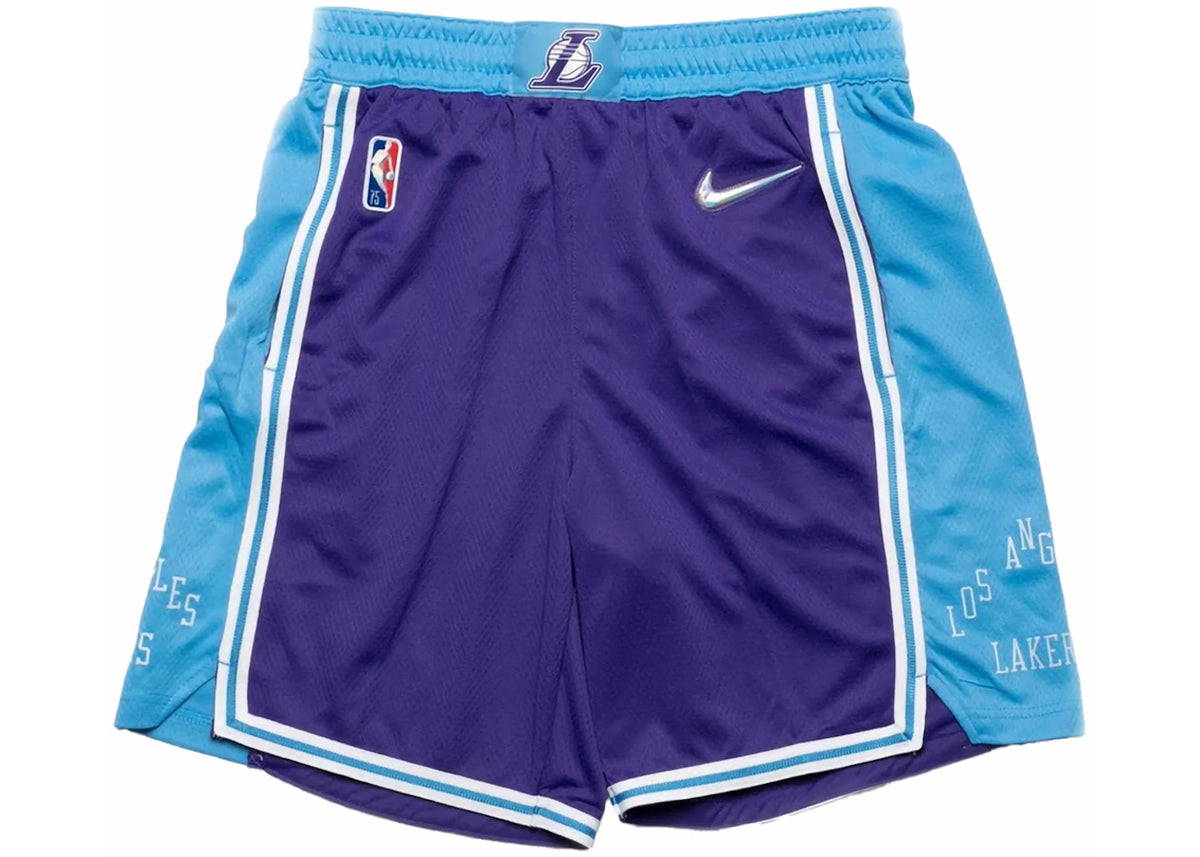 Nike NBA Swingman Los Angeles Lakers City Edition Dri-Fit Shorts Purple - vue secondaire A