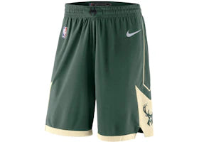 Nike NBA Swingman Milwaukee Bucks Icon Edition Shorts Green/White/Cream