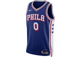 Nike NBA Tyrese Maxey Philadelphia 76ers Swingman 2023/24 Icon Edition Jersey Blue
