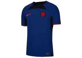 Nike Netherlands 2022/23 Match Away Dri-FIT ADV Soccer Jersey Deep Royal Blue/Black/Habanero Red