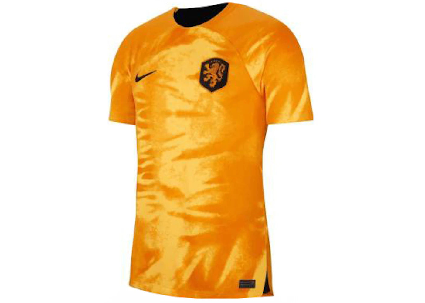 Nike Netherlands 2022/23 Stadium Home Dri-FIT Soccer Jersey Laser Orange/Black - vue secondaire A