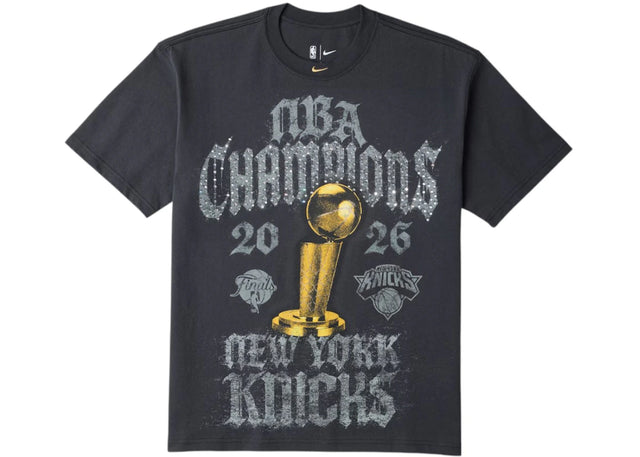 Nike New York Knicks 2026 NBA Finals Champions Authentic On Court T-shirt Grey