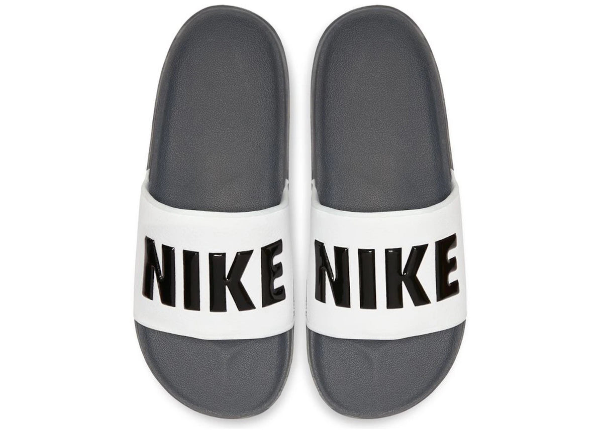 Nike OffCourt Slide Dark Grey White - vue secondaire B