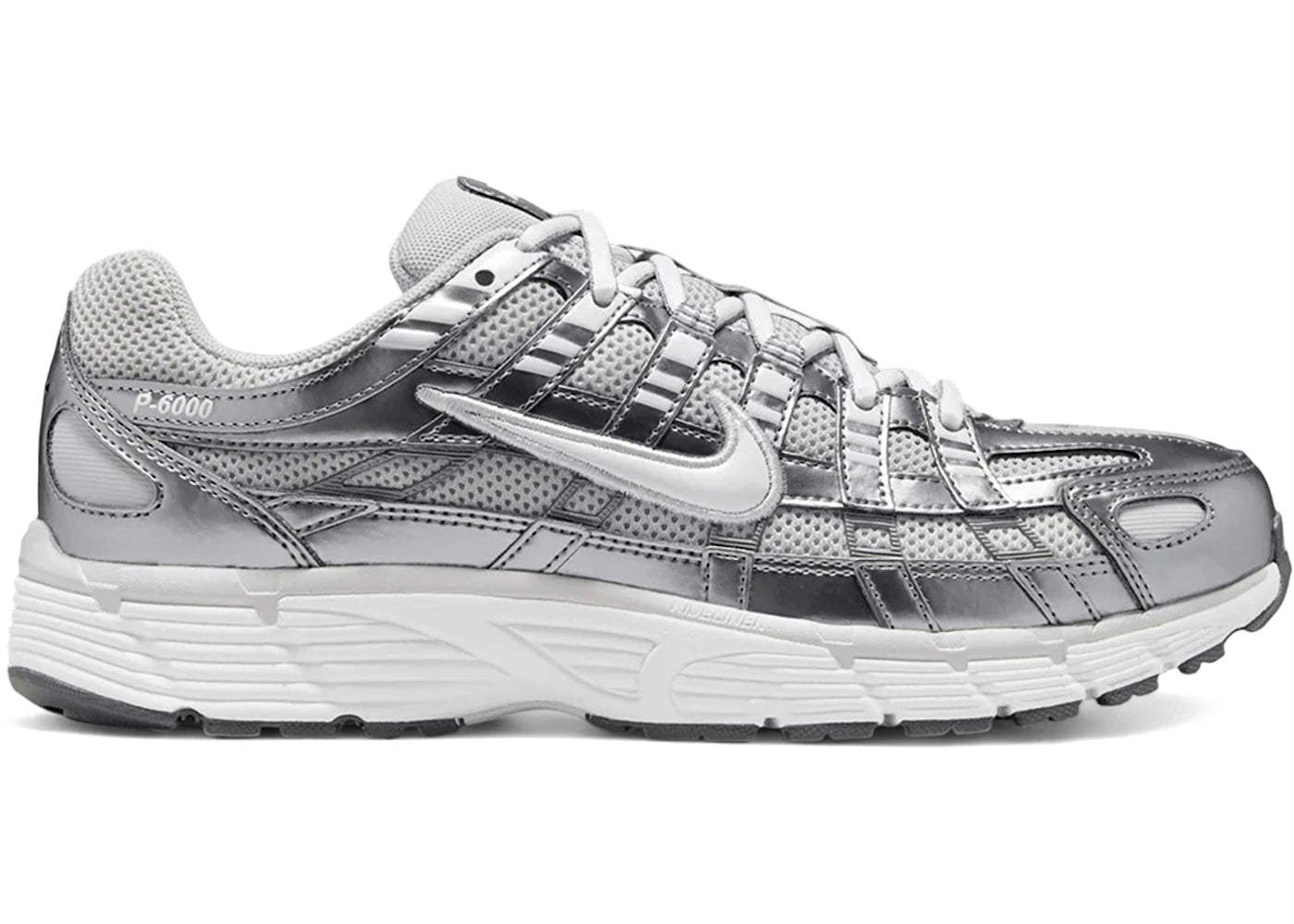 Nike P-6000 Grey Fog Metallic Cool Grey (Women's) - vue 360