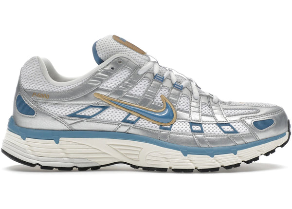 Nike P-6000 Metallic Silver Aegean Storm sneakers - authentic streetwear shoes