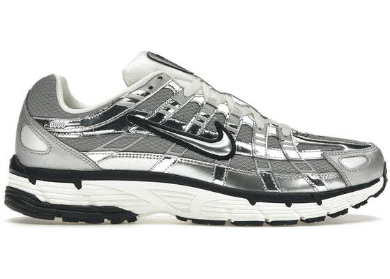 Nike P-6000 Metallic Silver sneakers - authentic streetwear shoes