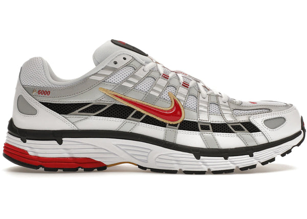 Nike P-6000 Platinum Varsity Red sneakers - authentic streetwear shoes