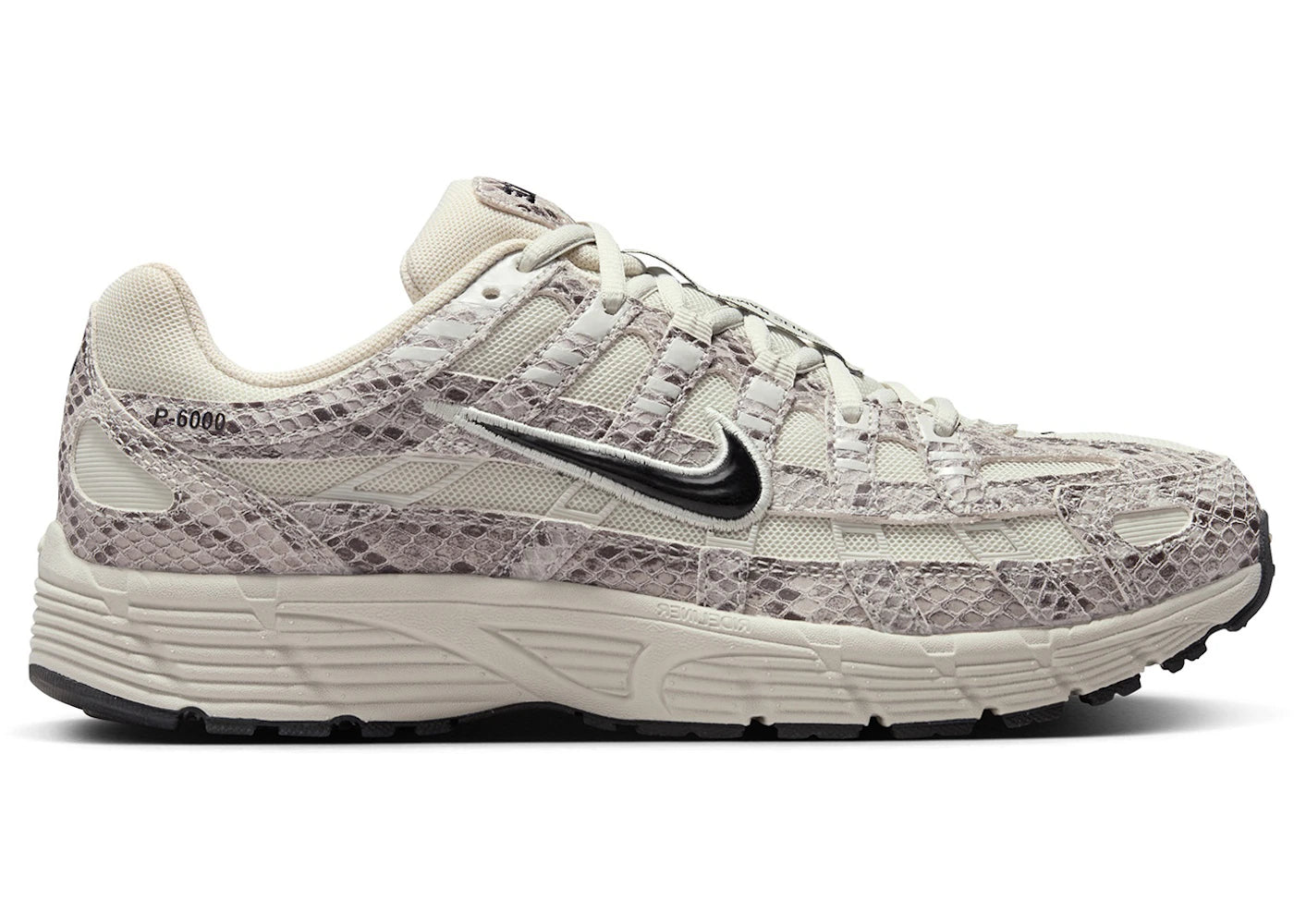 Nike P-6000 SE Snakeskin Light Bone Black (Women's) - vue 360