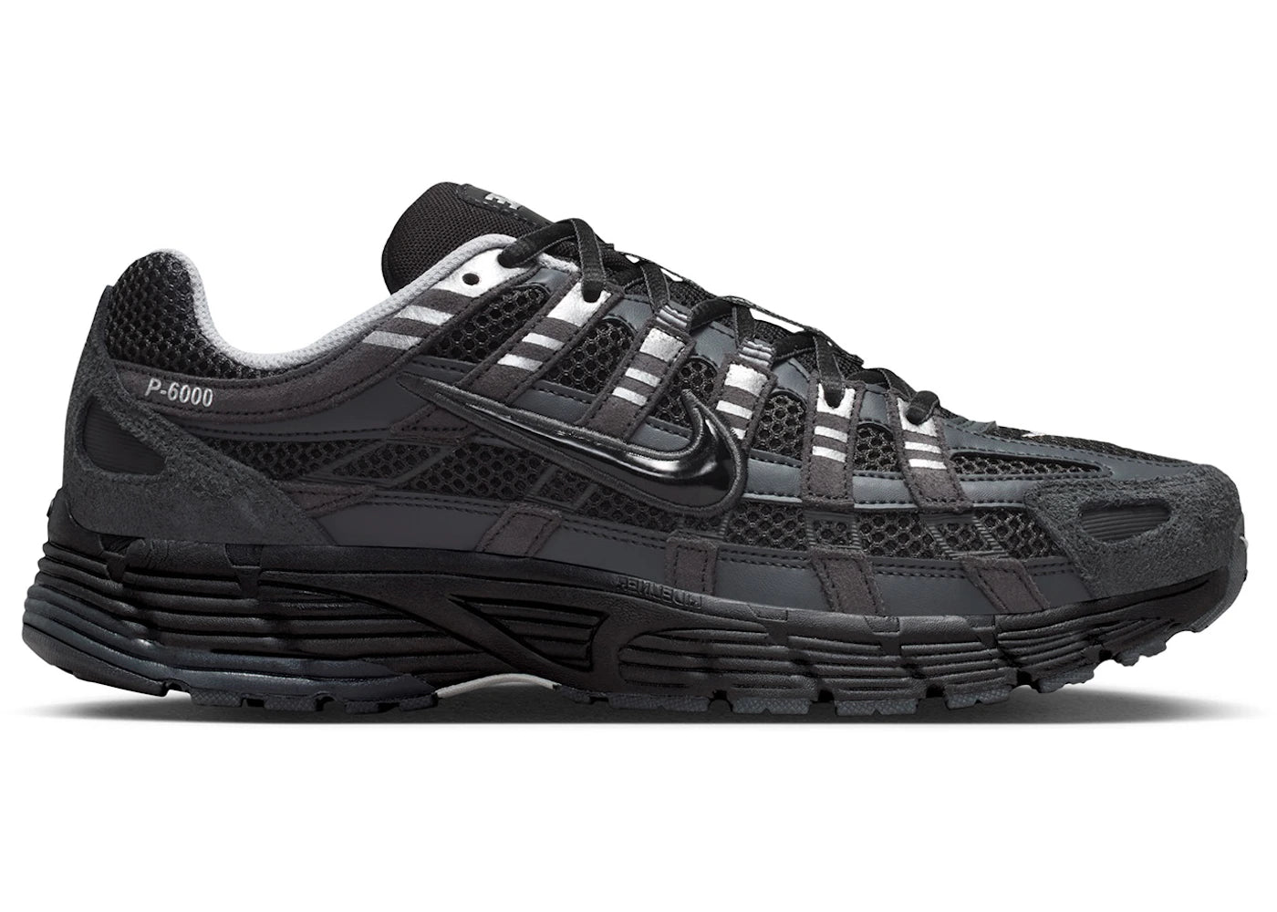 Nike P-6000 Suede Anthracite Metallic Silver - vue 360