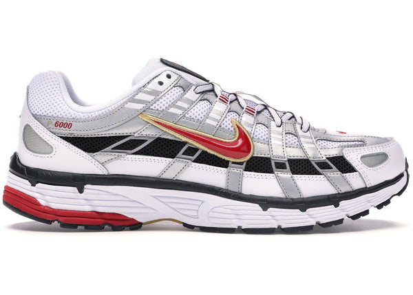 Nike P-6000 White Gold Red (Women's) sneakers - authentic streetwear shoes
