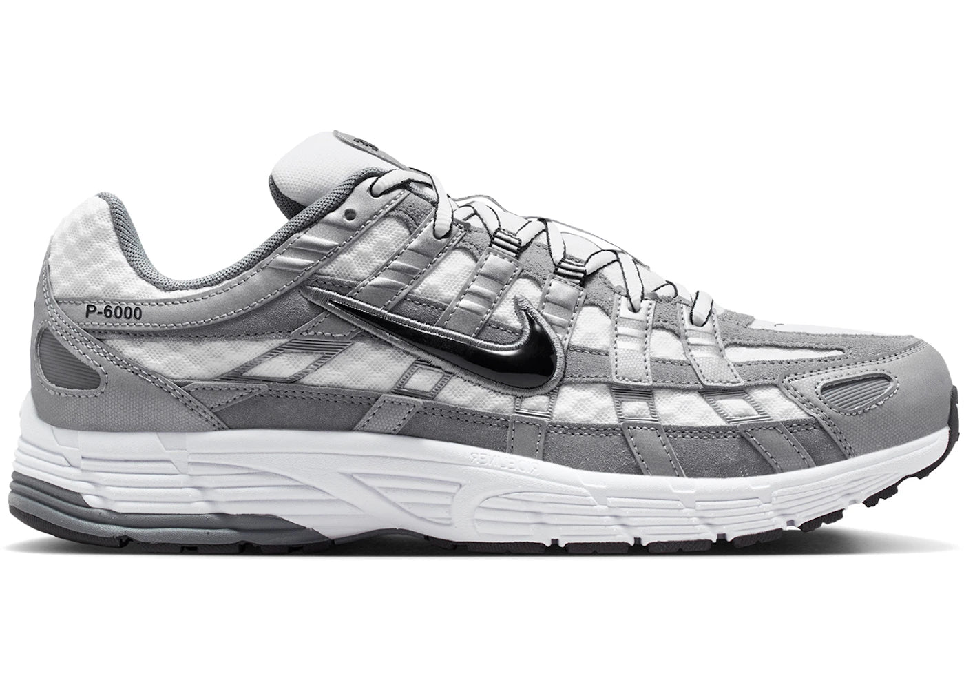 Nike P-6000 White Metallic Cool Grey Black - vue 360
