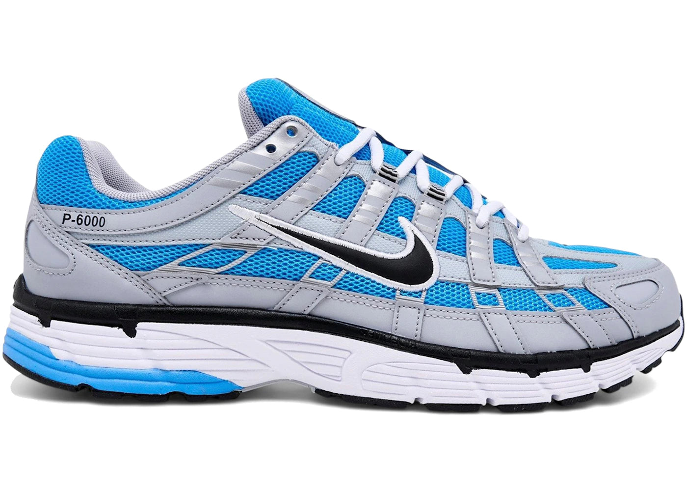 Nike P-6000 Wolf Grey University Blue - vue 360
