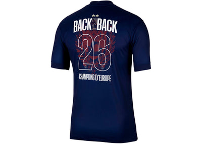 Nike PSG 2025/26 Home Stadium Jersey (Champions of Europe 2026 Print) Navy