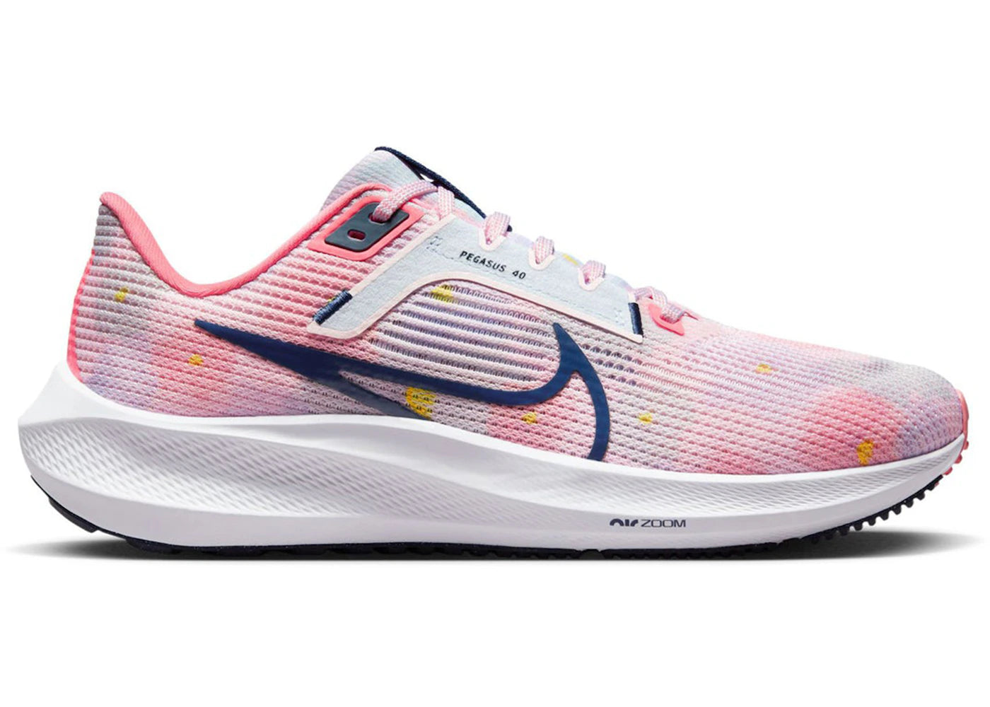 Nike Pegasus 40 Premium Floral Watercolor Pearl Pink (Women's) - vue 360