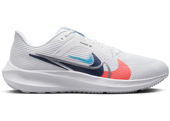 Nike Pegasus 40 Premium White Multi-Color sneakers - authentic Nike shoes