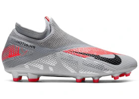 Nike Phantom Vision 2 Academy Dynamic Fit MG Metallic Grey Crimson - authentic Nike sneakers
