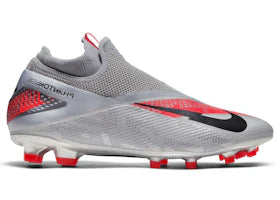 Nike Phantom Vision 2 Pro DF FG Metallic Bomber Grey - vue 360