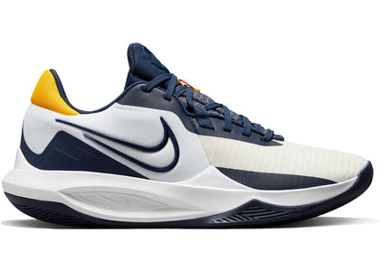 Nike Precision 6 White Midnight Navy Gold - authentic Nike sneakers