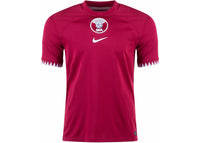 Nike Qatar 2022/23 Stadium Home Dri-FIT Soccer Jersey Desert Maroon/White