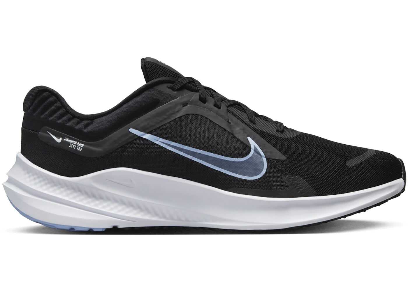 Nike Quest 5 Black White Cobalt Bliss - vue 360