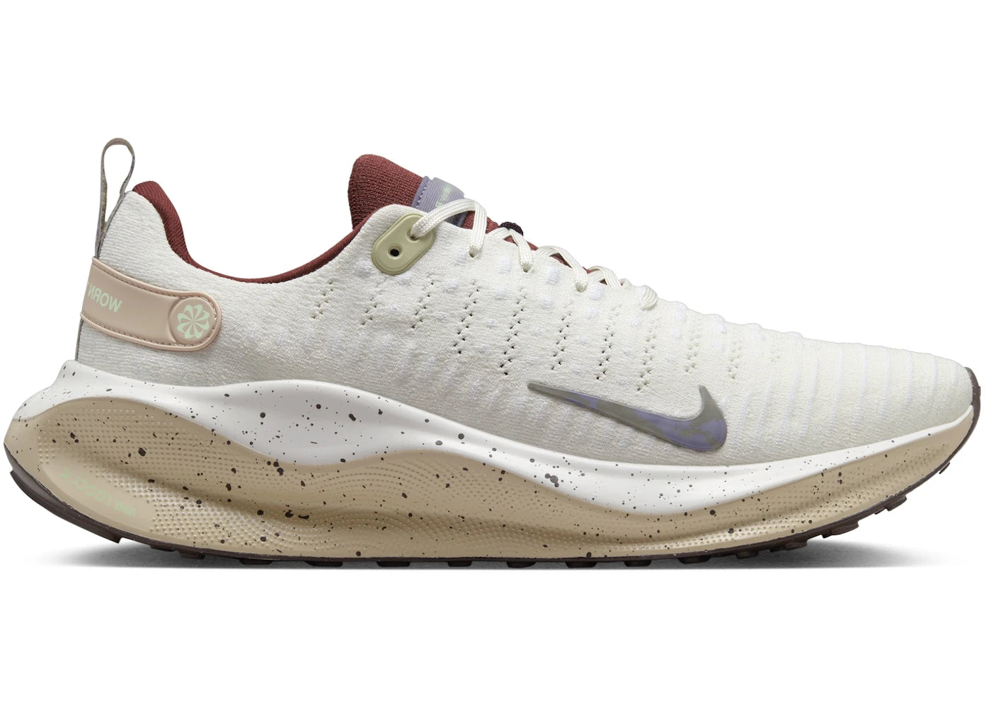 Nike React Infinity Run 4 Sail Sanddrift Earth Dark Stucco - vue 360