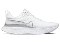 Nike React Infinity Run Flyknit 2 White Metallic Silver (Women's)