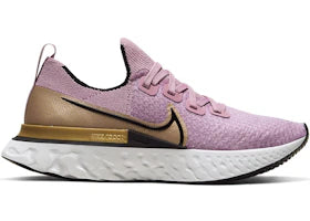Nike React Infinity Run Flyknit Plum Fog Metallic Gold (Women's)