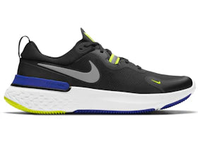 Nike React Miler Black Cyber Blue - vue 360
