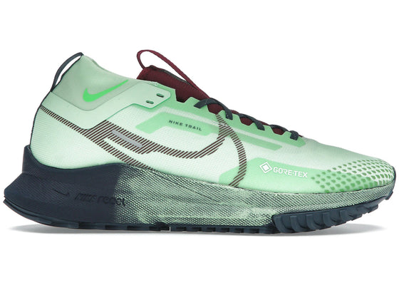 Nike React Pegasus Trail 4 Gore-Tex Vapor Green Thunder Blue sneakers - authentic Nike shoes