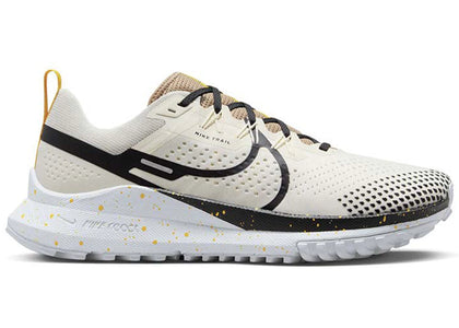 Nike React Pegasus Trail 4 Pale Ivory Black Yellow - authentic Nike sneakers