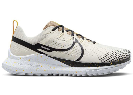 Nike React Pegasus Trail 4 Pale Ivory Black Yellow sneakers - authentic Nike shoes
