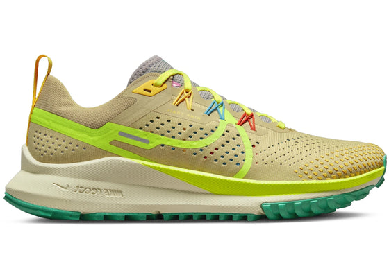 Nike React Pegasus Trail 4 Team Gold Baltic Blue Stadium Green Volt (Women's) sneakers - authentic Nike shoes