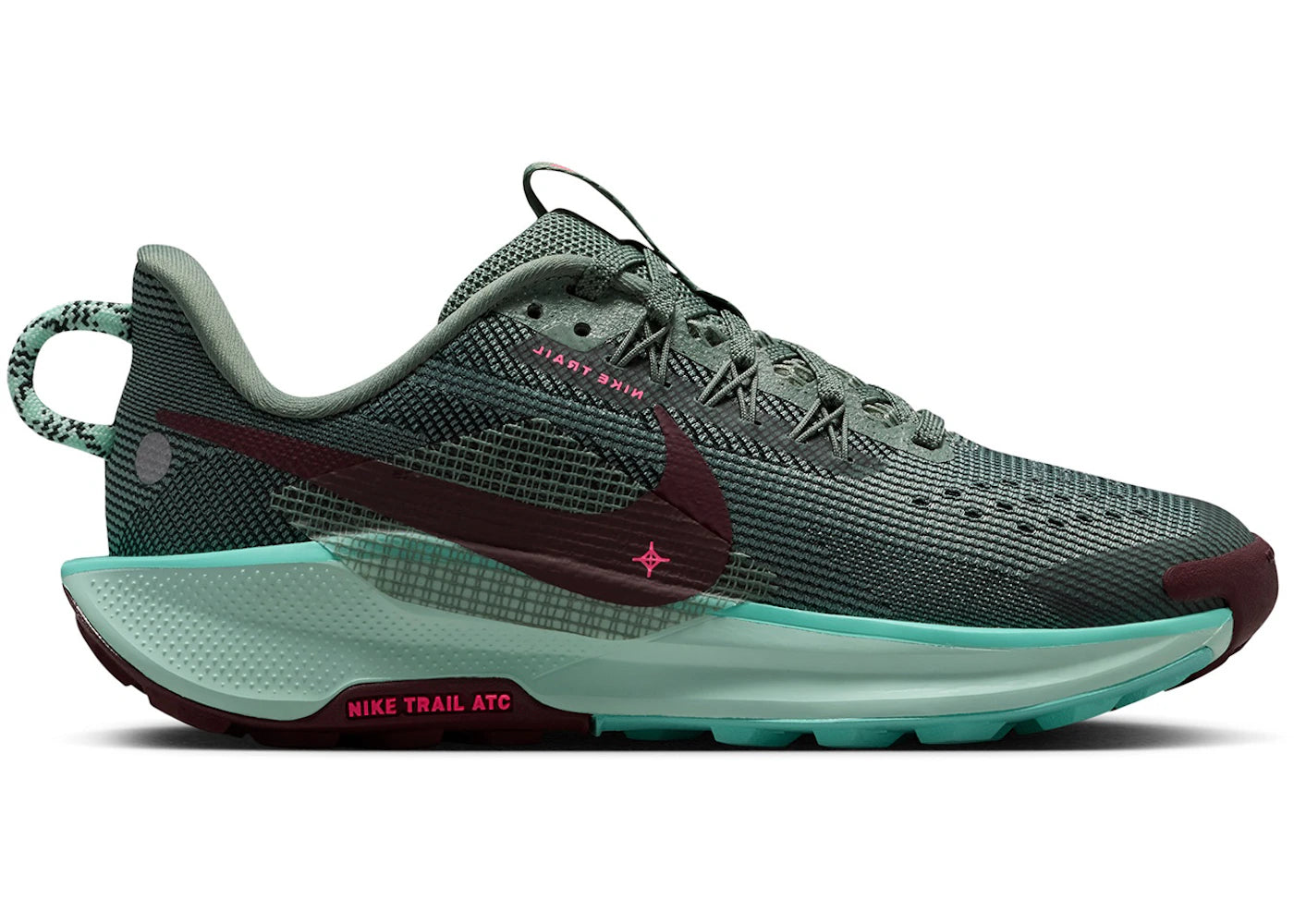 Nike React Pegasus Trail 5 Clay Green Seaweed Mint Foam (GS) - vue 360