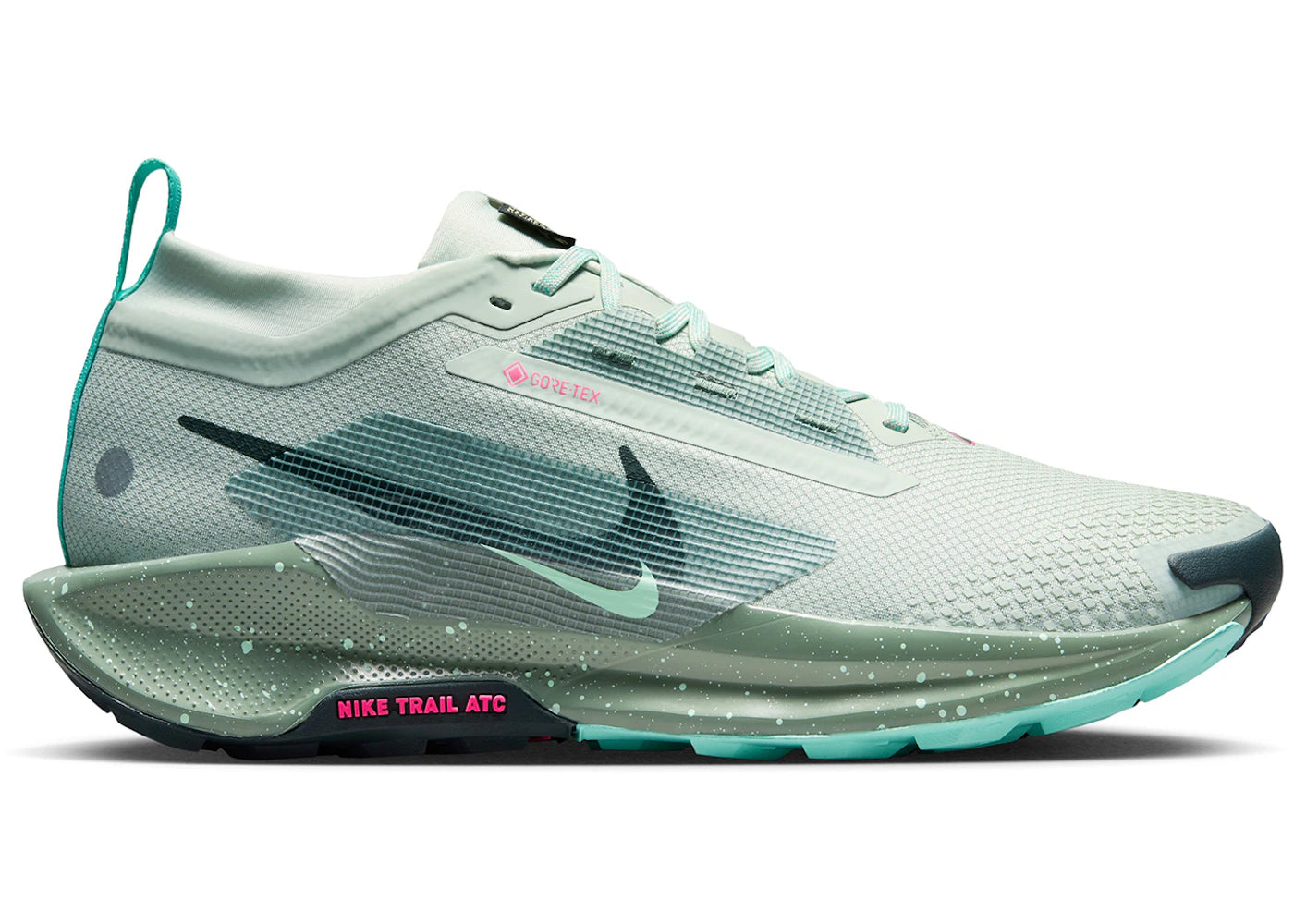 Nike React Pegasus Trail 5 Gore-Tex Light Silver Clay Green