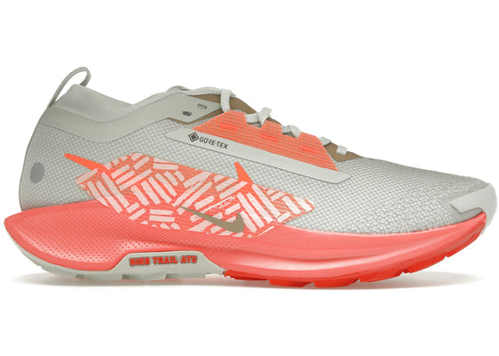 Nike React Pegasus Trail 5 Gore-Tex Light Silver Light Wild Mango Vintage Coral Hyper Crimson sneakers - authentic Nike shoes