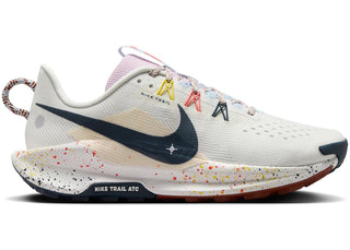Nike React Pegasus Trail 5 Summit White Football Grey Pink Foam Armory Navy (Women's) - sneakers view 2