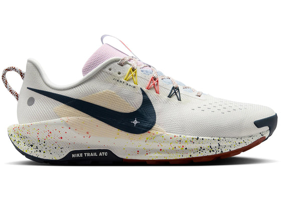 Nike React Pegasus Trail 5 Summit White Football Grey Pink Foam Armory Navy sneakers - authentic Nike shoes