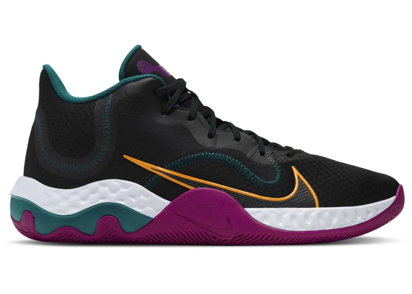 Nike Renew Elevate Black University Gold - vue secondaire A